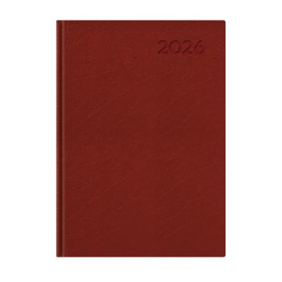 Naptár, tervező, A5, napi, TOPTIMER, "Economic", bordó