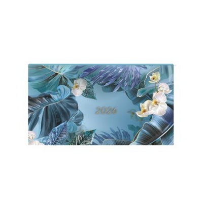 Zsebnaptár, fekvő elrendezésű, TOPTIMER, "Joy", orchidea